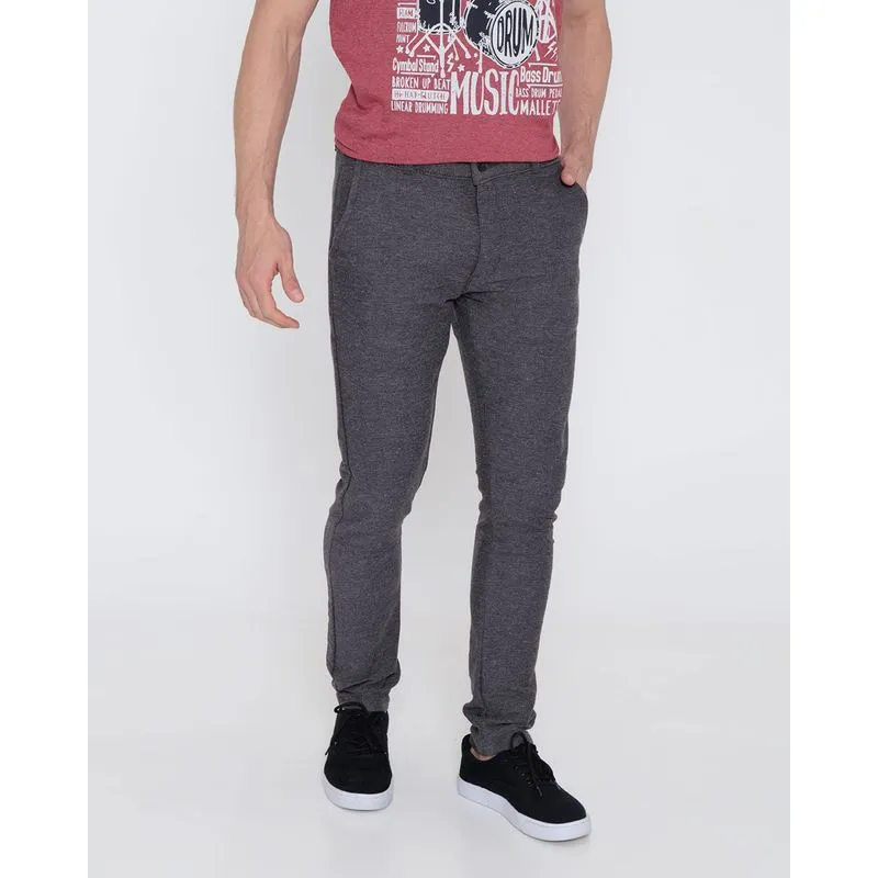 Calça Masculina Casual Confy Cinza Médio 40