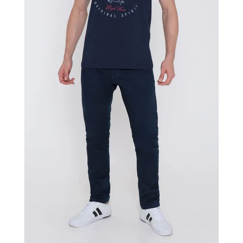 Calça Sarja Masculina Slim Marinho 40