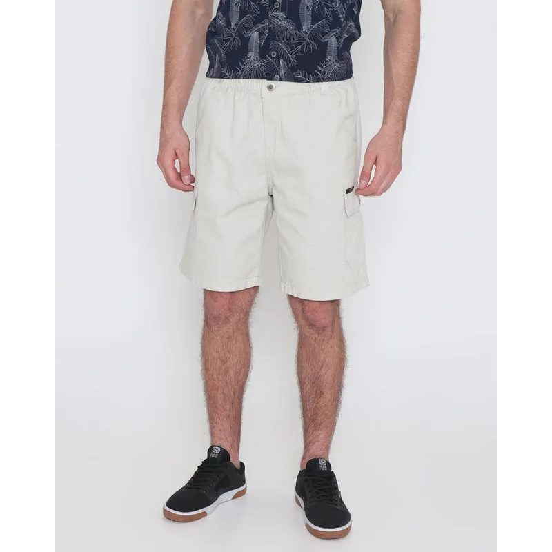 Bermuda Sarja Masculina Cargo Bege GG
