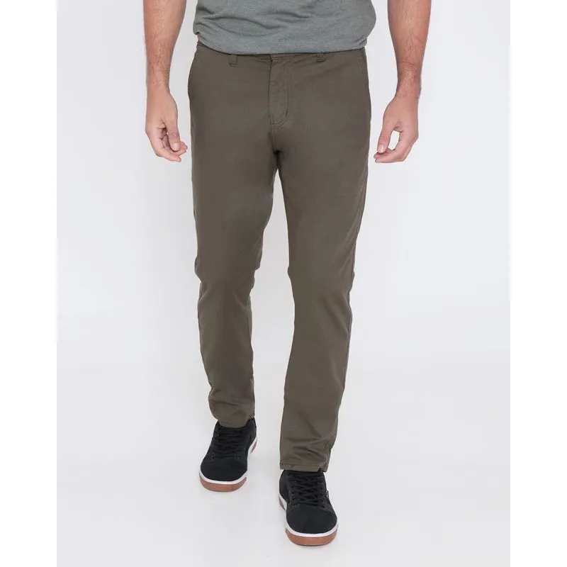 Calça Sarja Masculina Slim Verde Médio 40