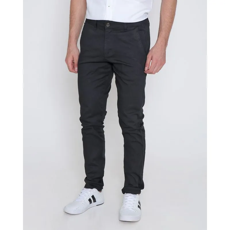 Calça Sarja Masculina Slim Preta 44