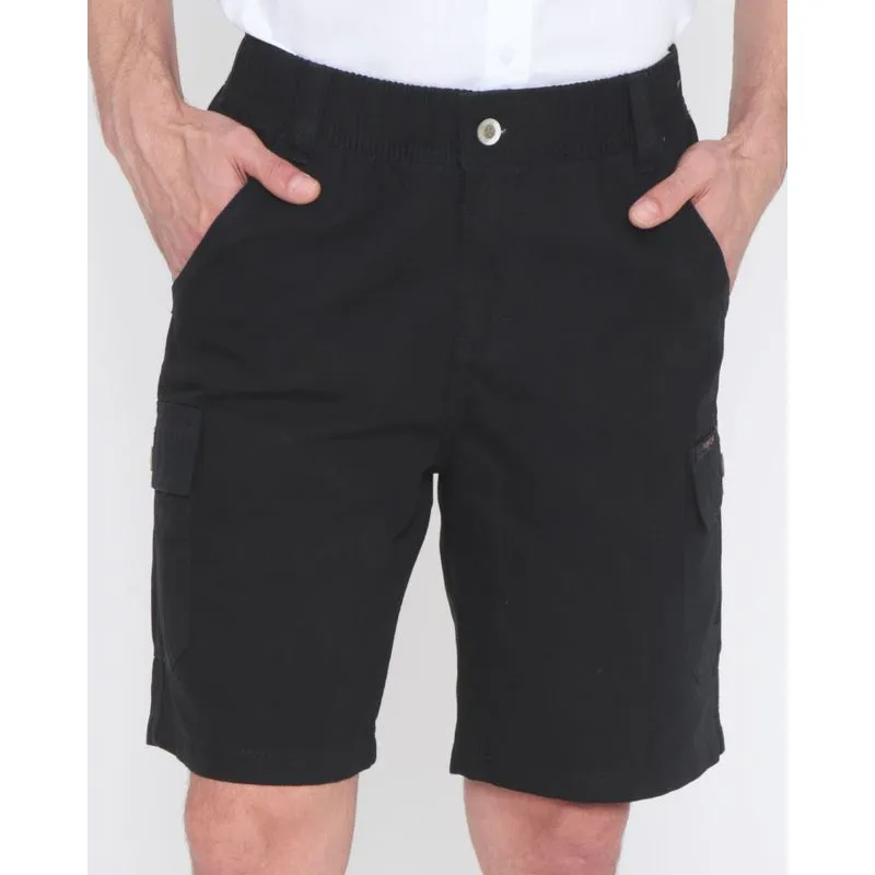 Bermuda Sarja Masculina Bolso Cargo Preta M
