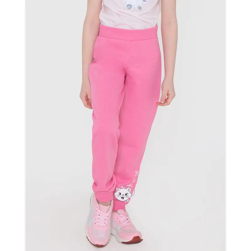 Calça Moletom Infantil Gata Marie Disney Rosa 8