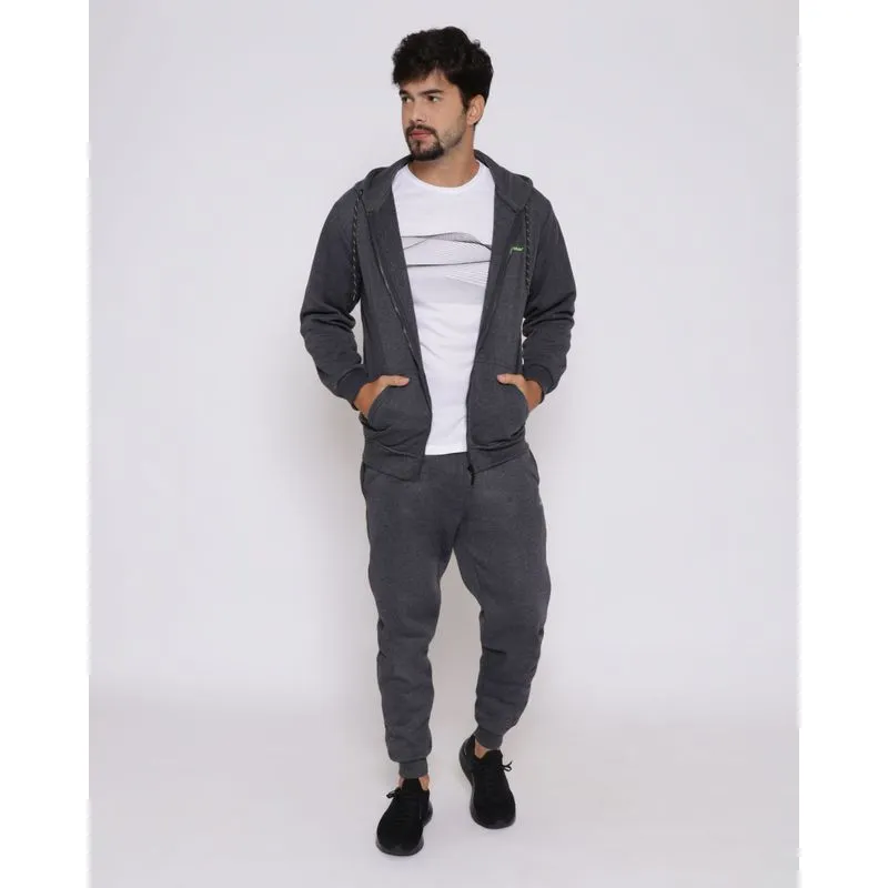 Calça Masculino Moletom Esportiva Fitter Cinza Escuro M