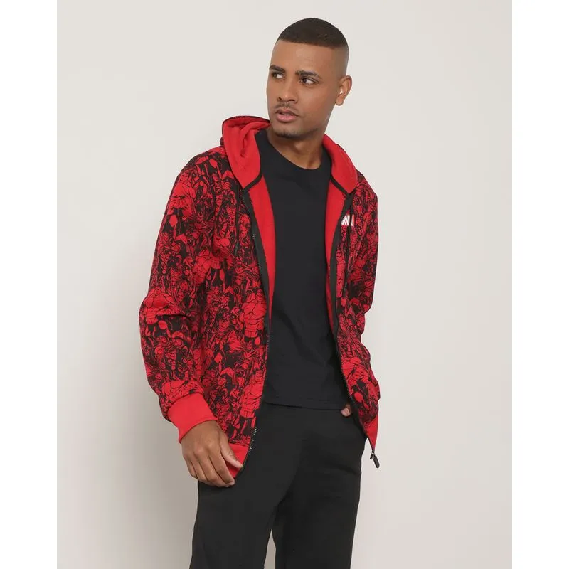 Casaco Moletom Masculino Estampado Marvel Vermelho GG