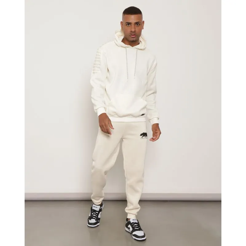 Calça Moletom Masculina Jogger Com Bolso Off White M