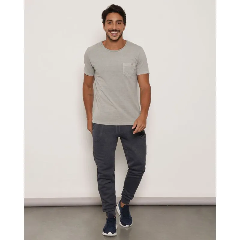 Calça Moletom Masculina Jogger Estampa Califórnia Cinza G