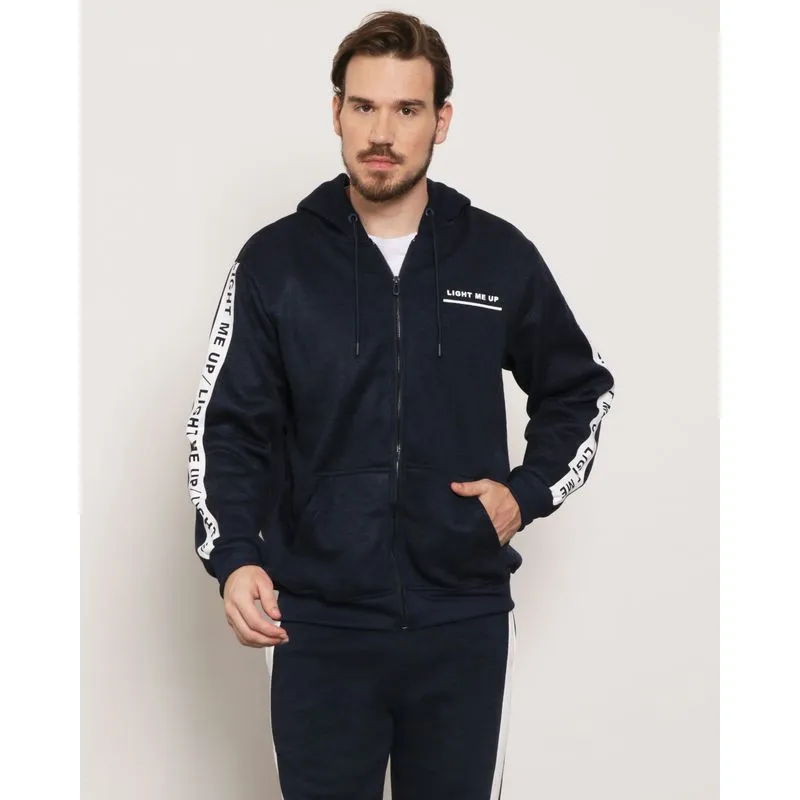 Casaco Moletom Masculino Com Capuz Marinho G