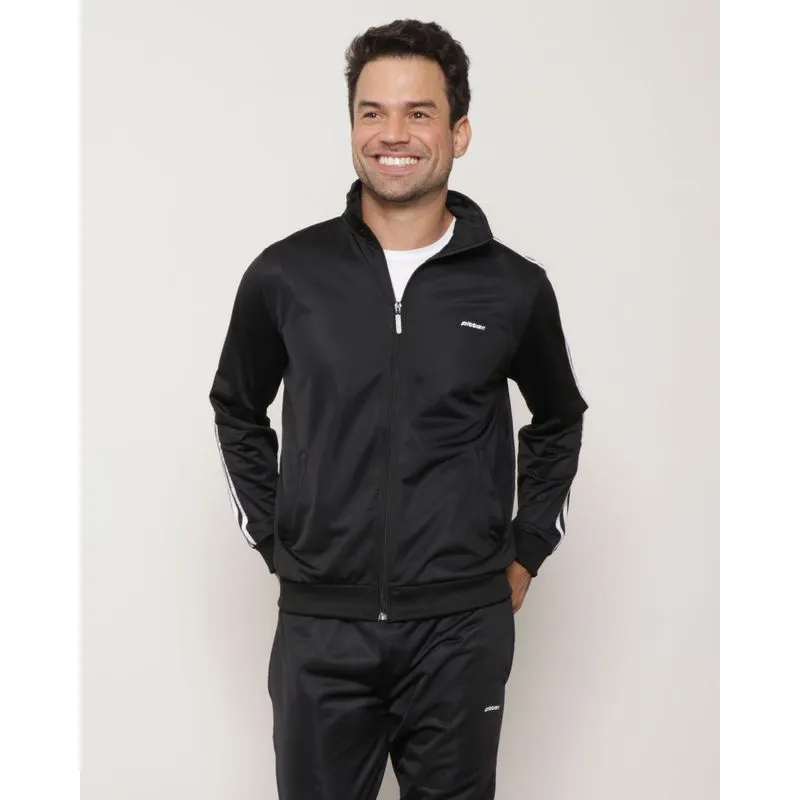 Jaqueta Masculina Esportiva Fitter Gola Alta Preta GG
