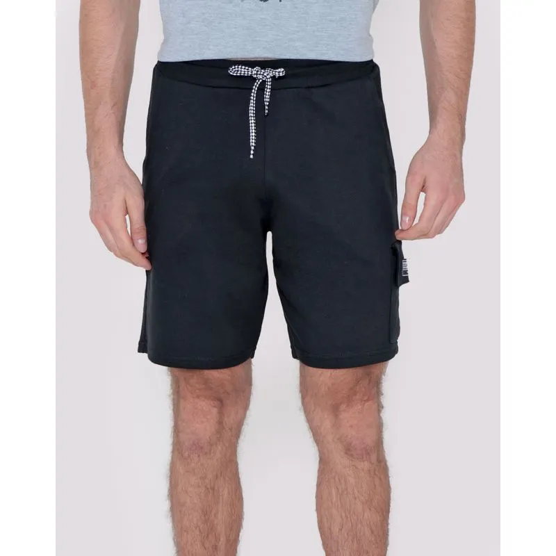 Bermuda Masculina Moletinho Bolso Cargo Preta P