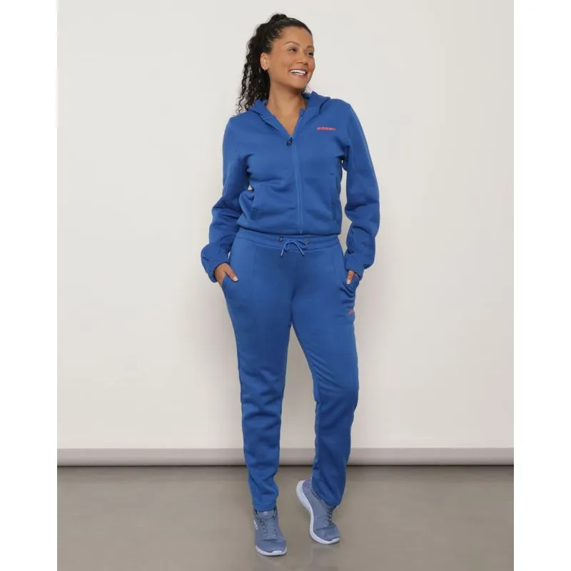 Conjunto Moletom Feminino Fitness Fitter Azul GG
