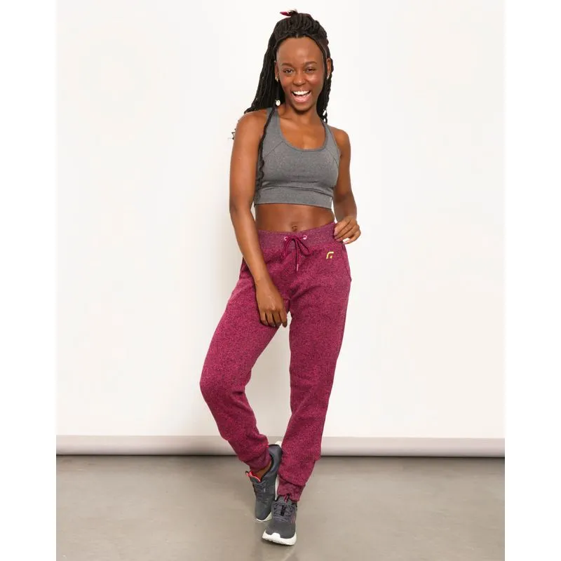 Calça Moletom Feminina Fitness Fitter Rosa P