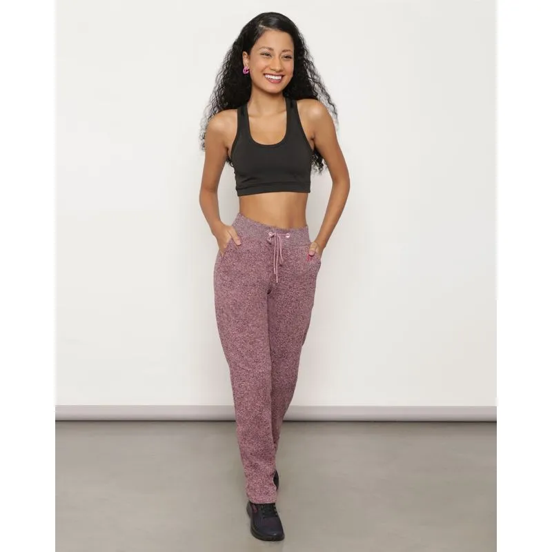 Calça Moletom Feminina Fitness Reta Fitter Rosa M