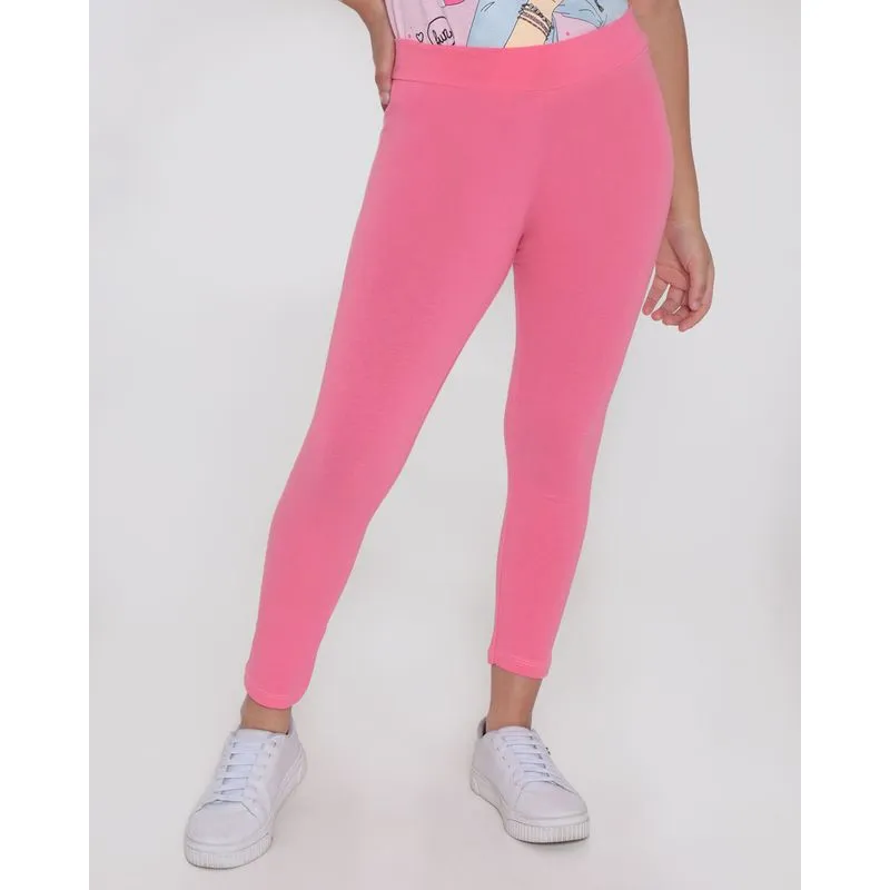 Calça Legging Juvenil Rosa 10