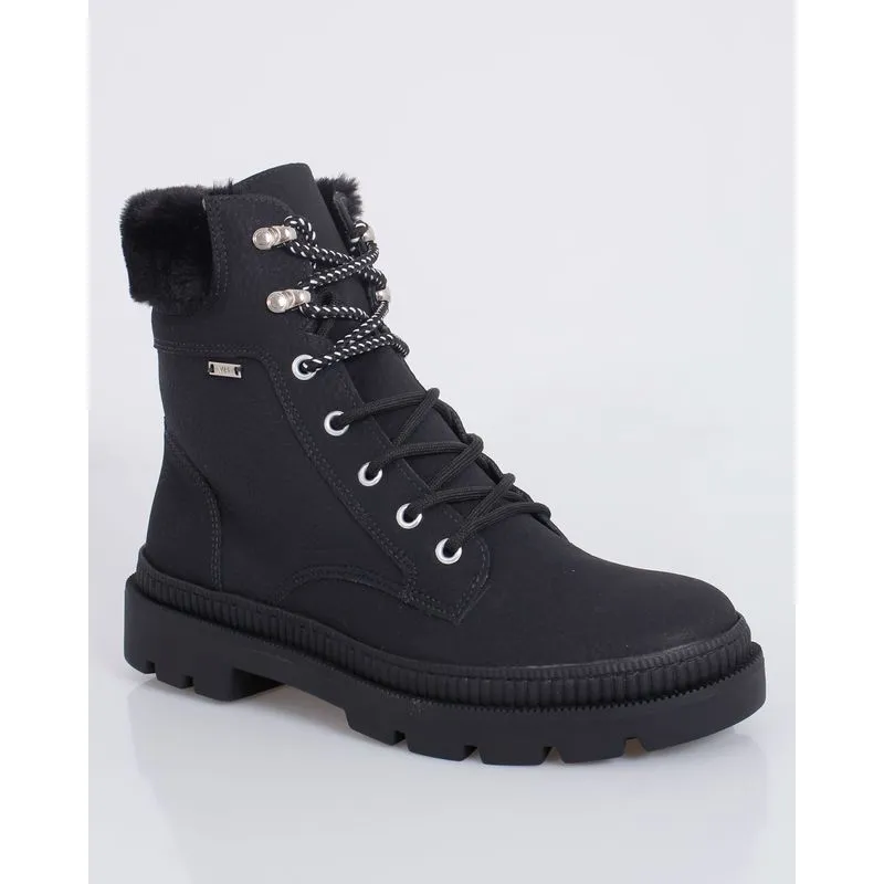 Bota Feminina Coturno Tratorada Pêlo Aspen Via Marte Preta 39