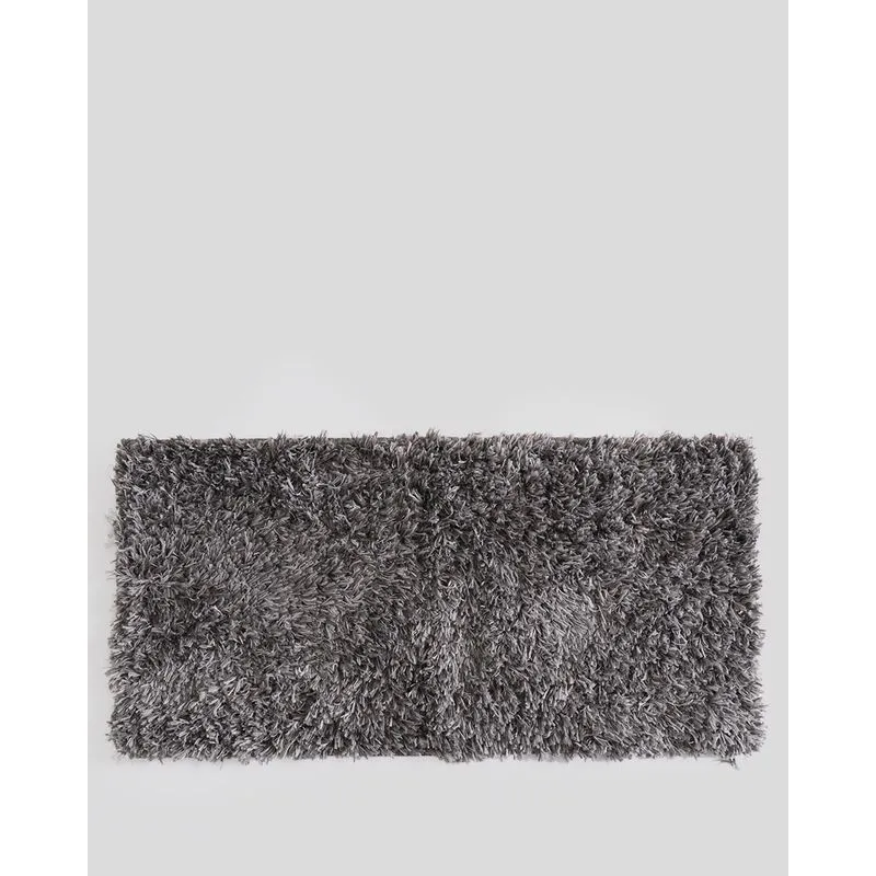 Tapete Passadeira Oásis Pêlo Alto 50cm x 100cm Cinza UN