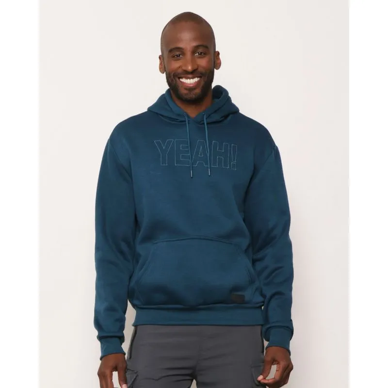 Blusão Masculino Moletom Com Capuz Azul G