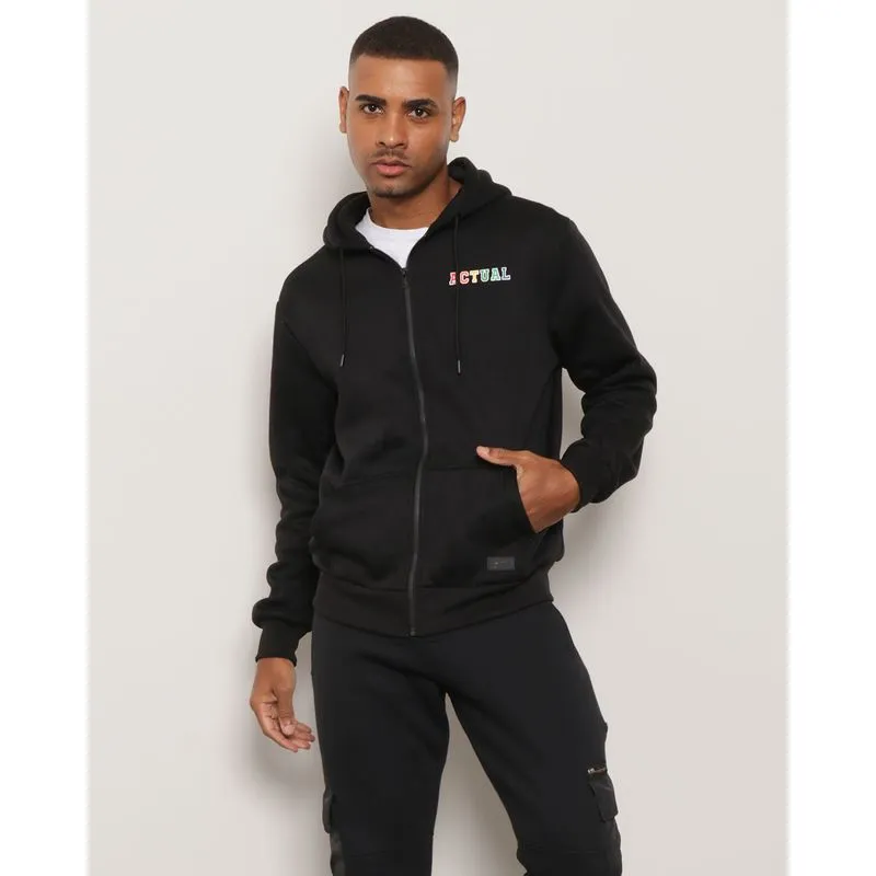 Casaco Moletom Pride Masculino Com Capuz e Estampa Preta M
