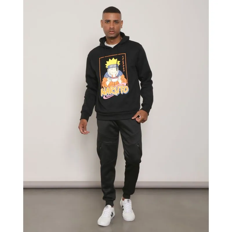 Calça Masculina Helanca Com Bolso Mesclada Preta M