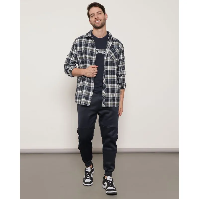 Calça Masculina Helanca Jogger Marinho P