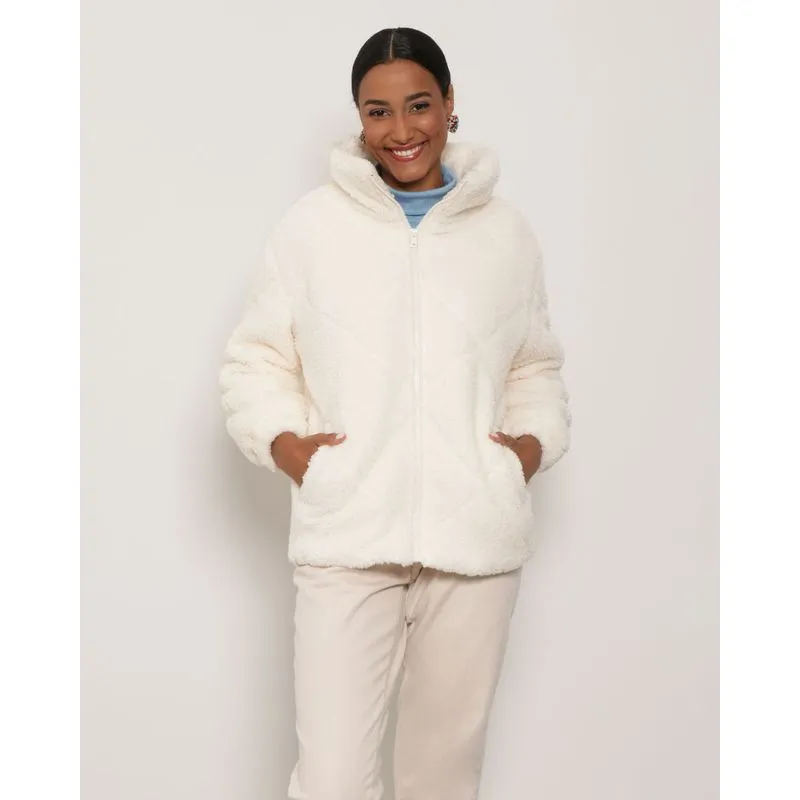 Casaco Feminino Sherpa Off White G
