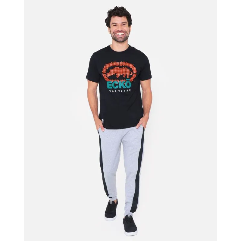 Calça Moletom Masculina Jogger Faixa Cinza 27161000120058UN