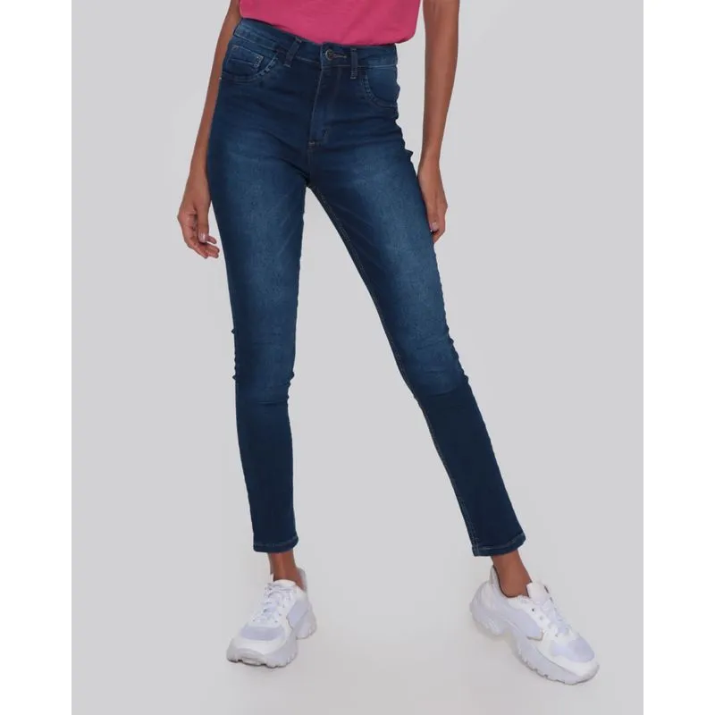 Calça Jeans Feminina Skinny Azul 40