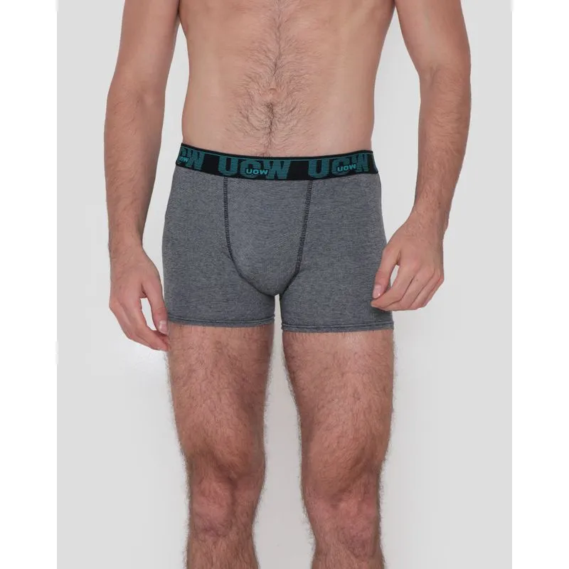 Cueca Boxer Microfibra Mescla Preta G