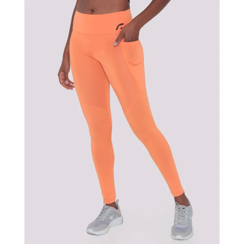 Calça Legging Fitness Feminina Fitter Laranja P