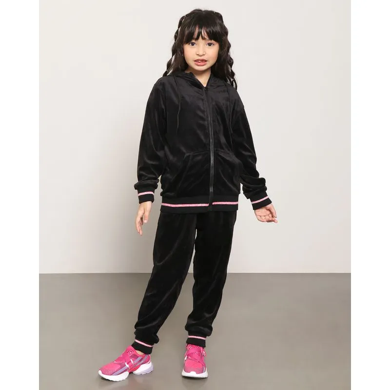 Calça Infantil Plush Jogger Preta 4