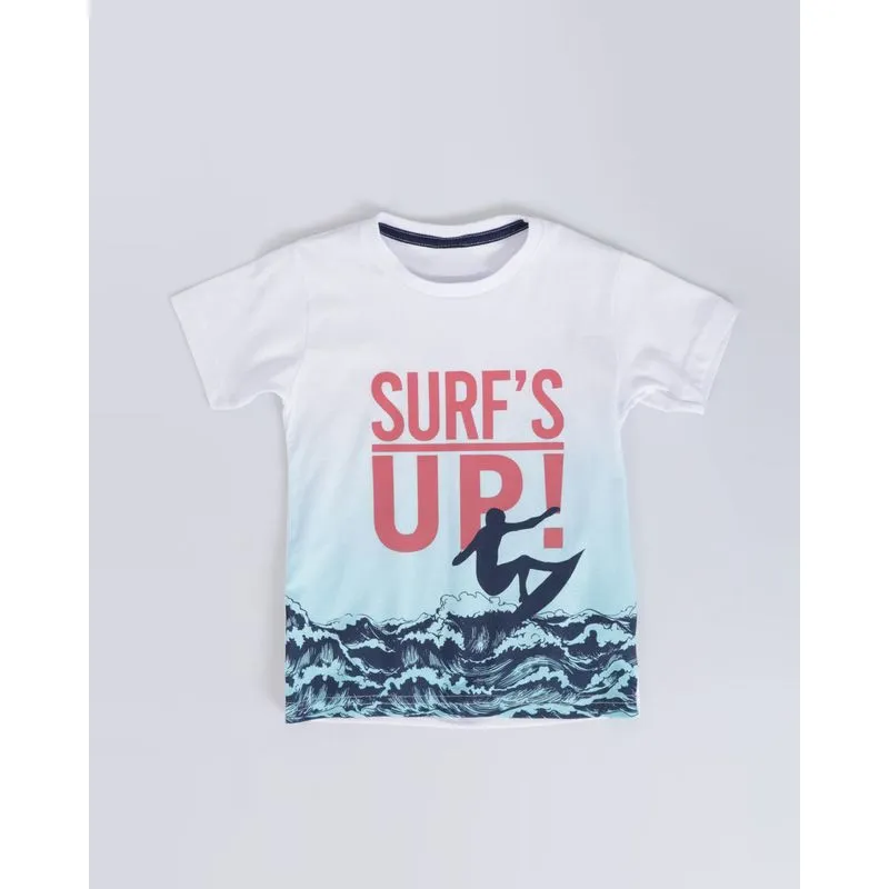 Camiseta Bebê Estampa Surf's Up Branca 3