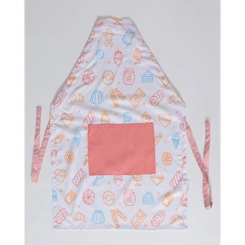 Avental Regulável Bolso Estampas Divertidas Off White UN