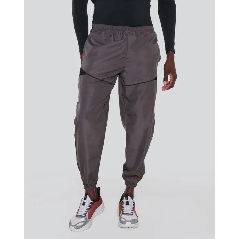 Calça Masculina Esportiva Fitter Recorte Cinza Escuro G