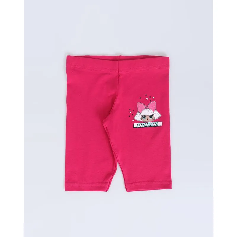 Bermuda Infantil Lol Fierce Rosa Médio 4