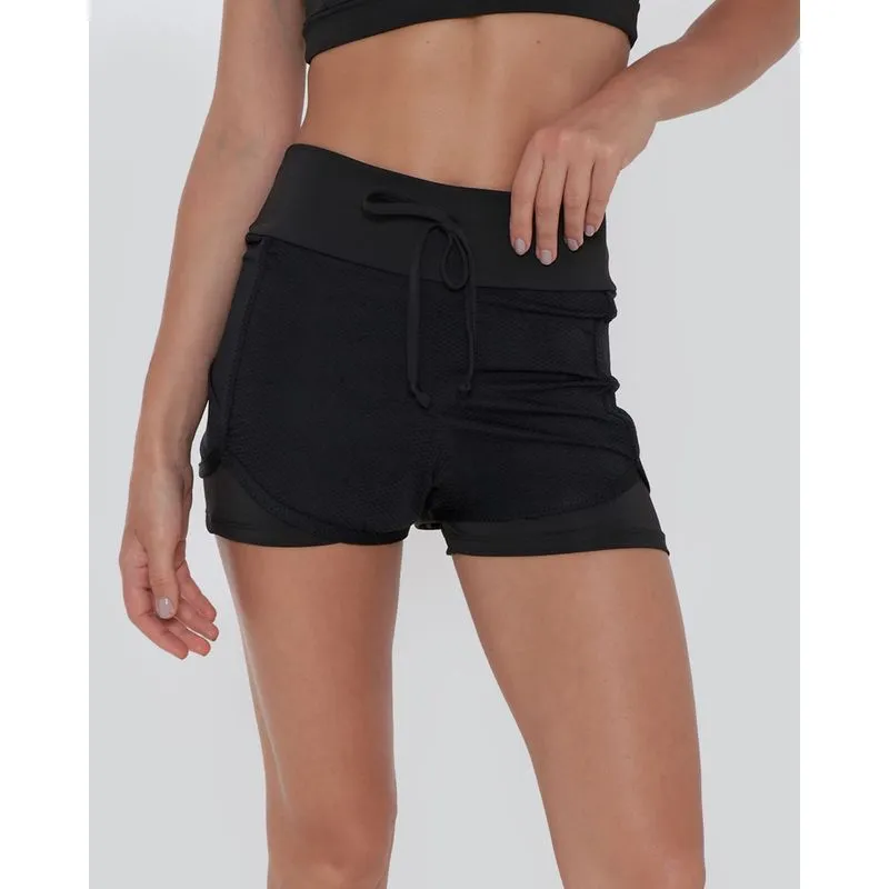 Short Feminino Fitness Fitter Ciclista Preto P