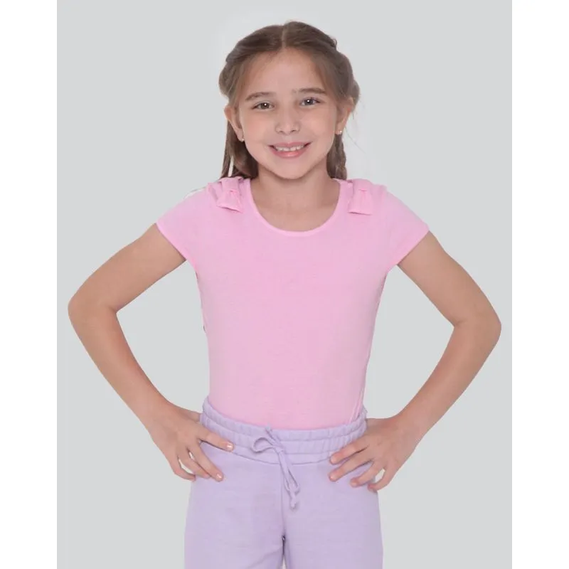 Body Infantil Laço Rosa Claro 10