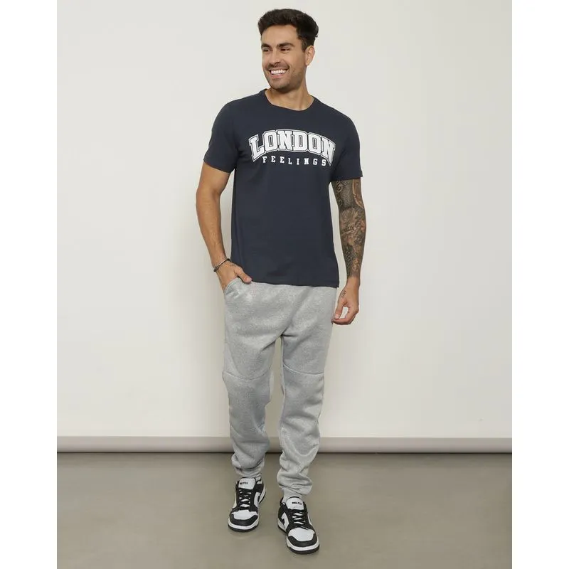 Calça Masculina Helanca Jogger Cinza G