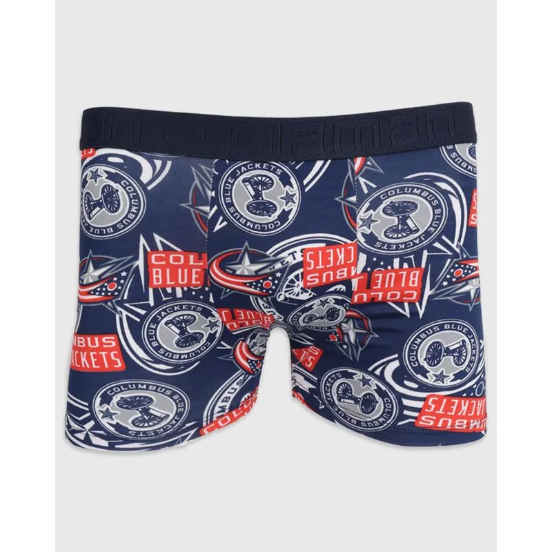 Cueca Boxer Juvenil Microfibra Estampada Marinho 12
