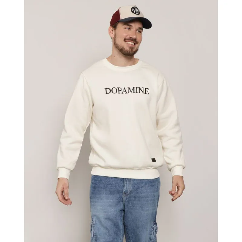 Blusão Moletom Masculino Estampa Dopamine Off White P