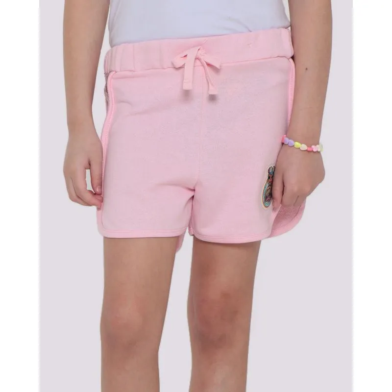 Short Infantil Moletinho Paetês Lol Rosa 8