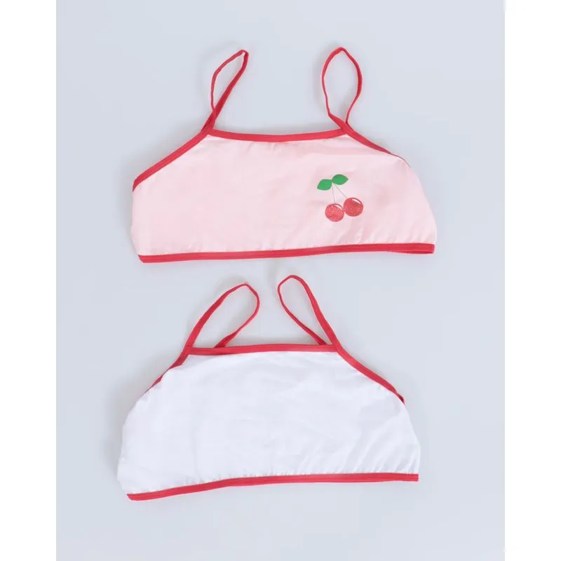 Kit 2 Top Juvenil Rosa Branco 14