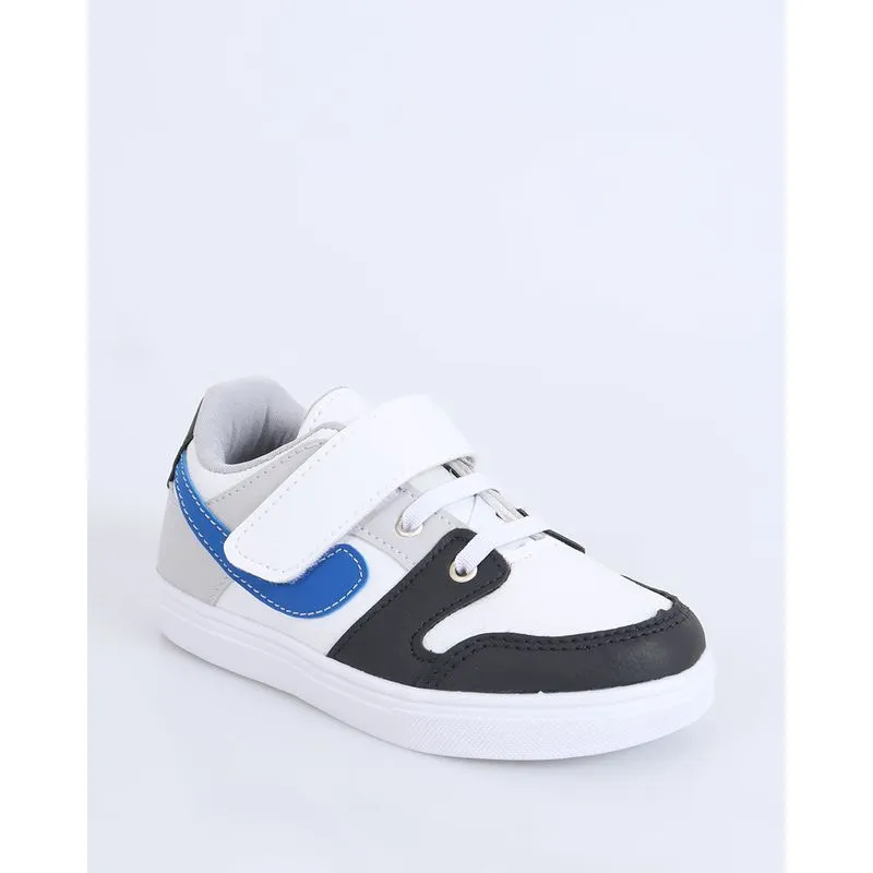 Tênis Bebê Recortes Azul Branco 27
