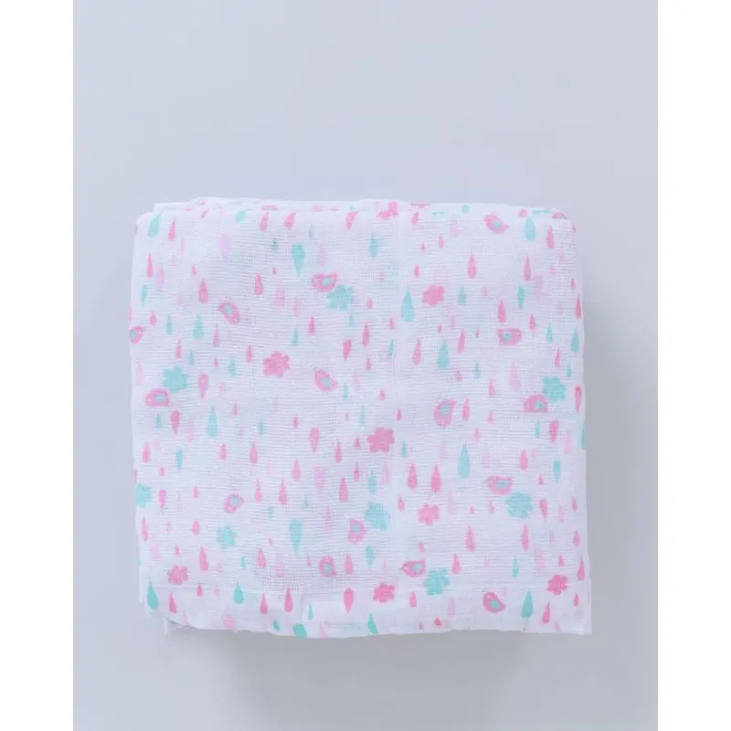 Fralda Bebê 5 Unidades 67x70 Estampada Branca UN