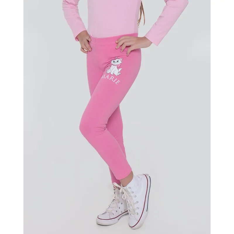 Calça Infantil Legging Marie Disney Rosa 6
