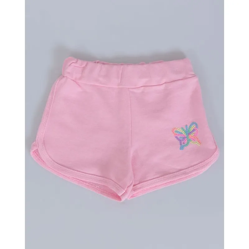 Short Bebê Moletinho Boxer Rosa 1
