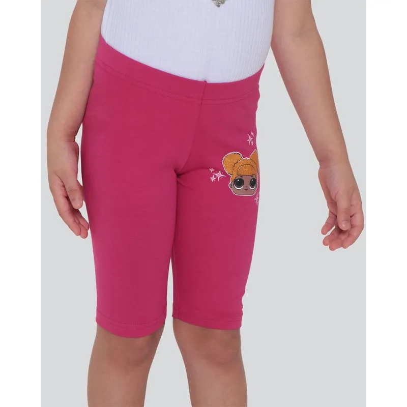 Bermuda Ciclistas Infantil Boneca Lol Rosa Escuro 6