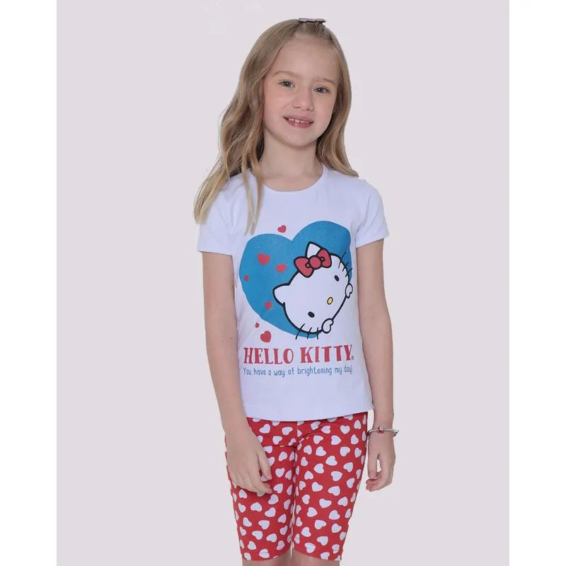 Conjunto Infantil Estampa Hello Kitty Branca 10