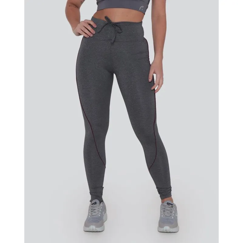 Calça Legging Fitness Colisse Cinza P