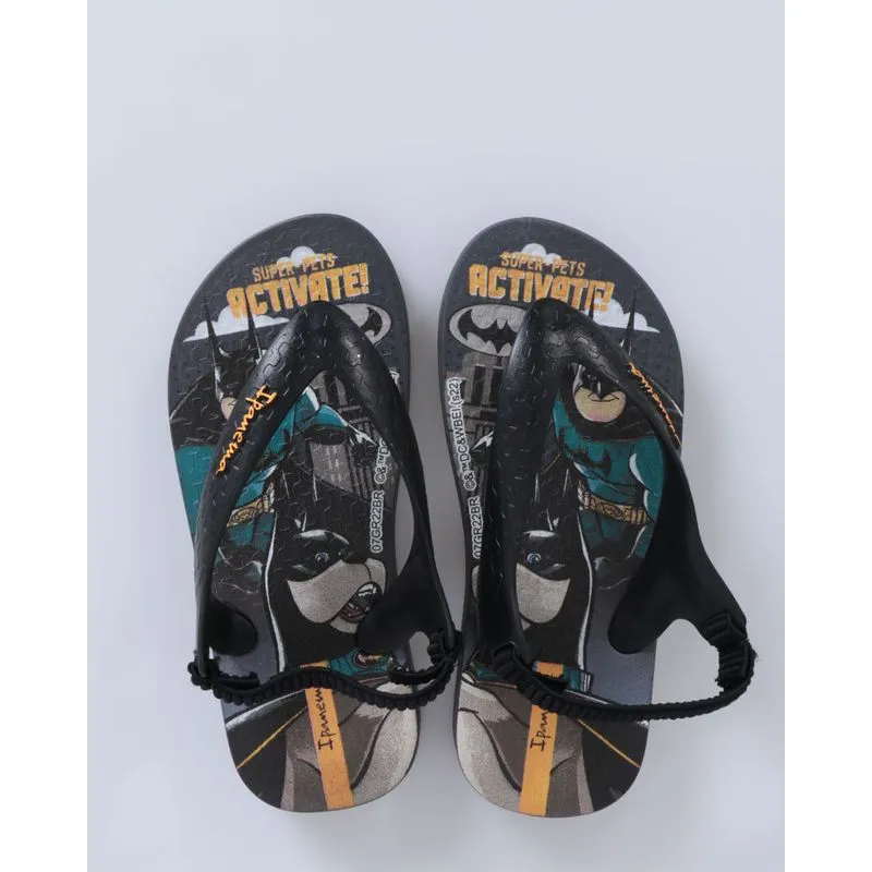 Chinelo Ipanema Bebê Estampa Batman Preto 20/21