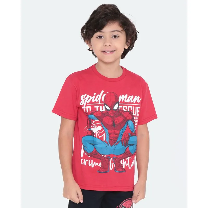 Camiseta Infantil Homem Aranha Marvel Vermelha 6